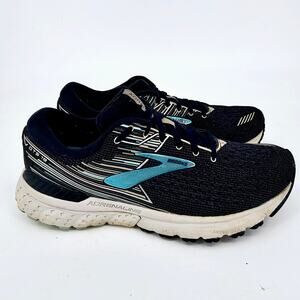 Brooks Adrenaline GTS 19 Navy Women's 10.5 Comfort Running Shoes Low 1202841B450